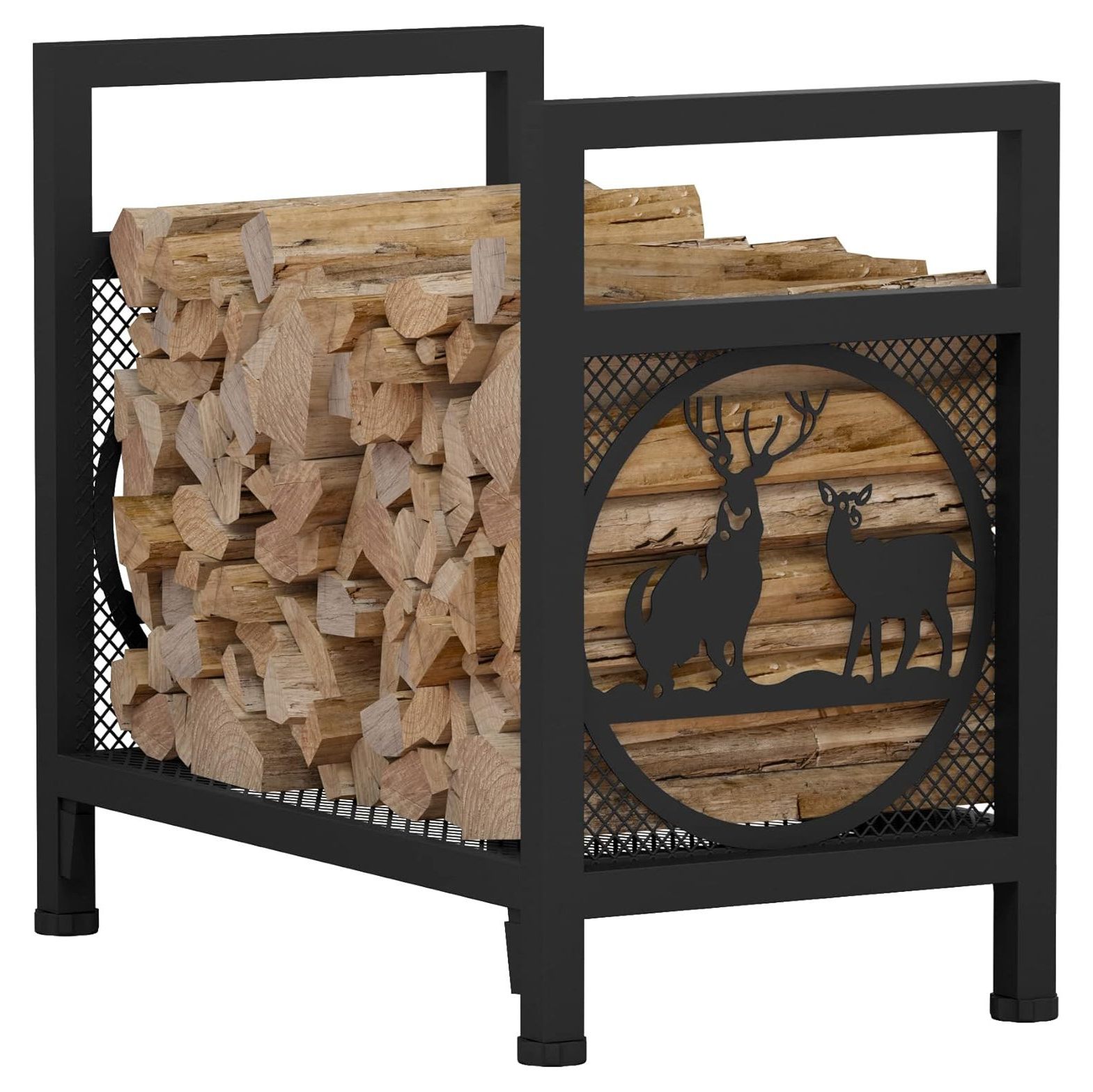 CintBllTer 3 Feet Firewood Racks, Heavy Duty 30 Inch Tall Wood Storage