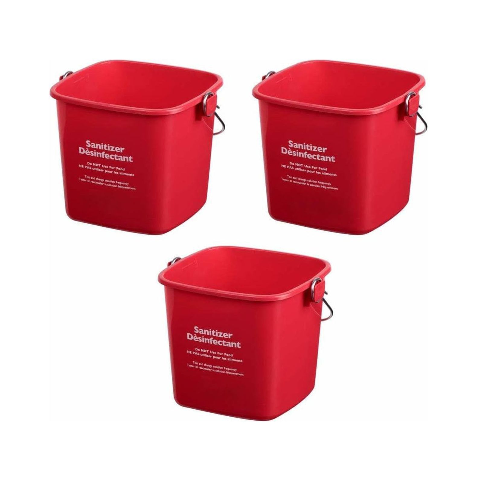CintBllTer 3Pack MultiPurpose Red Buckets