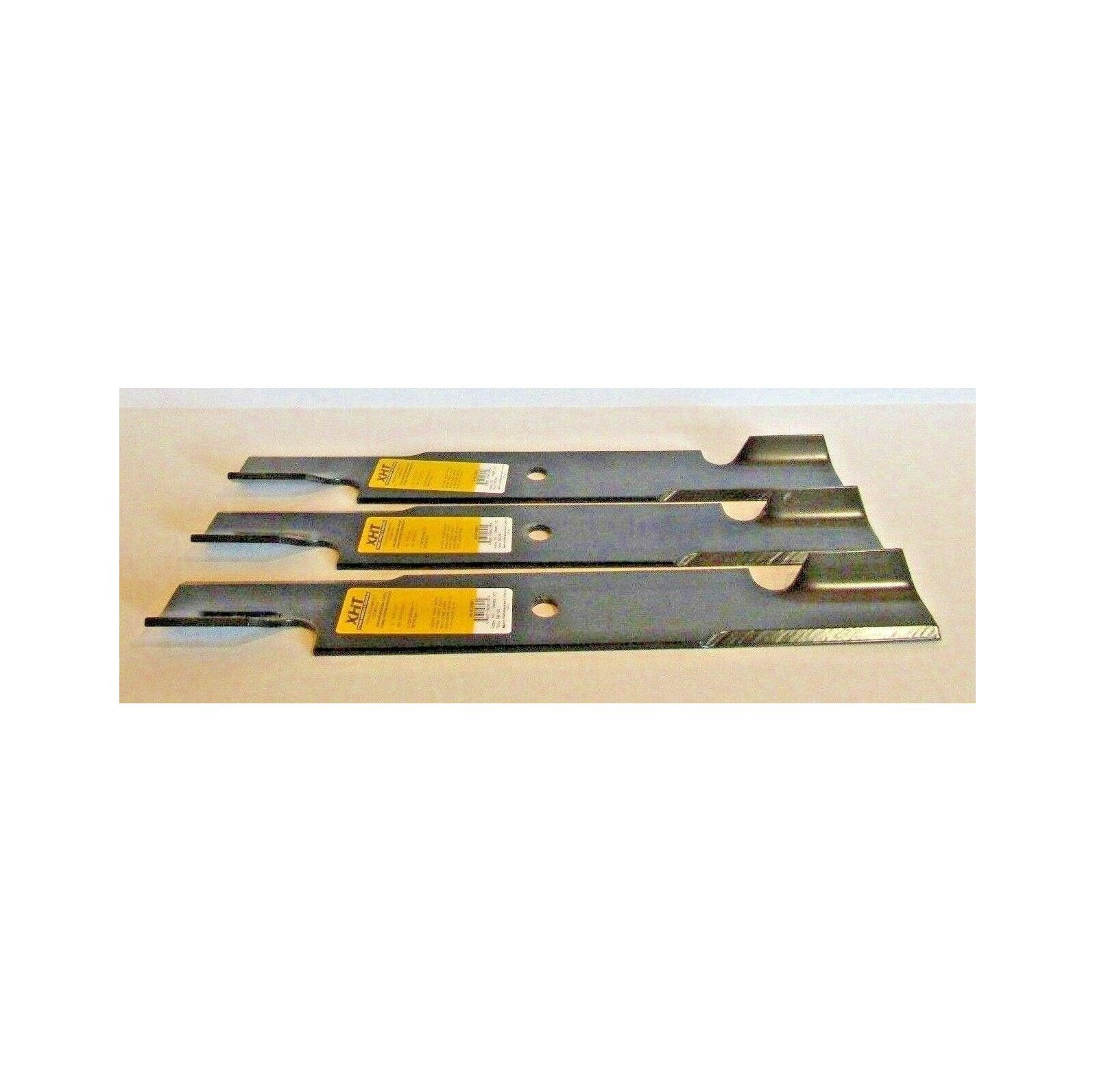 3-Pack USA-Made XHT High Lift Notched Blades For Ariens & Gravely - Part #00450200 / 0450200