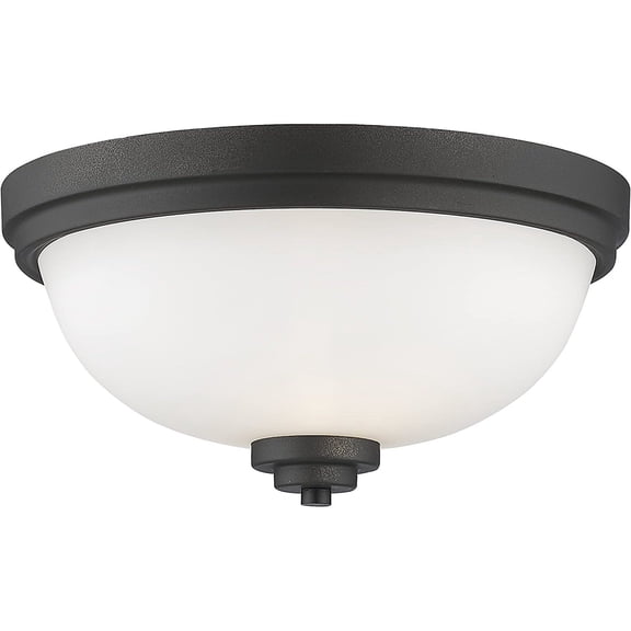 CintBllTer 443F2-BRZ 2 Light Flush Mount, Bronze