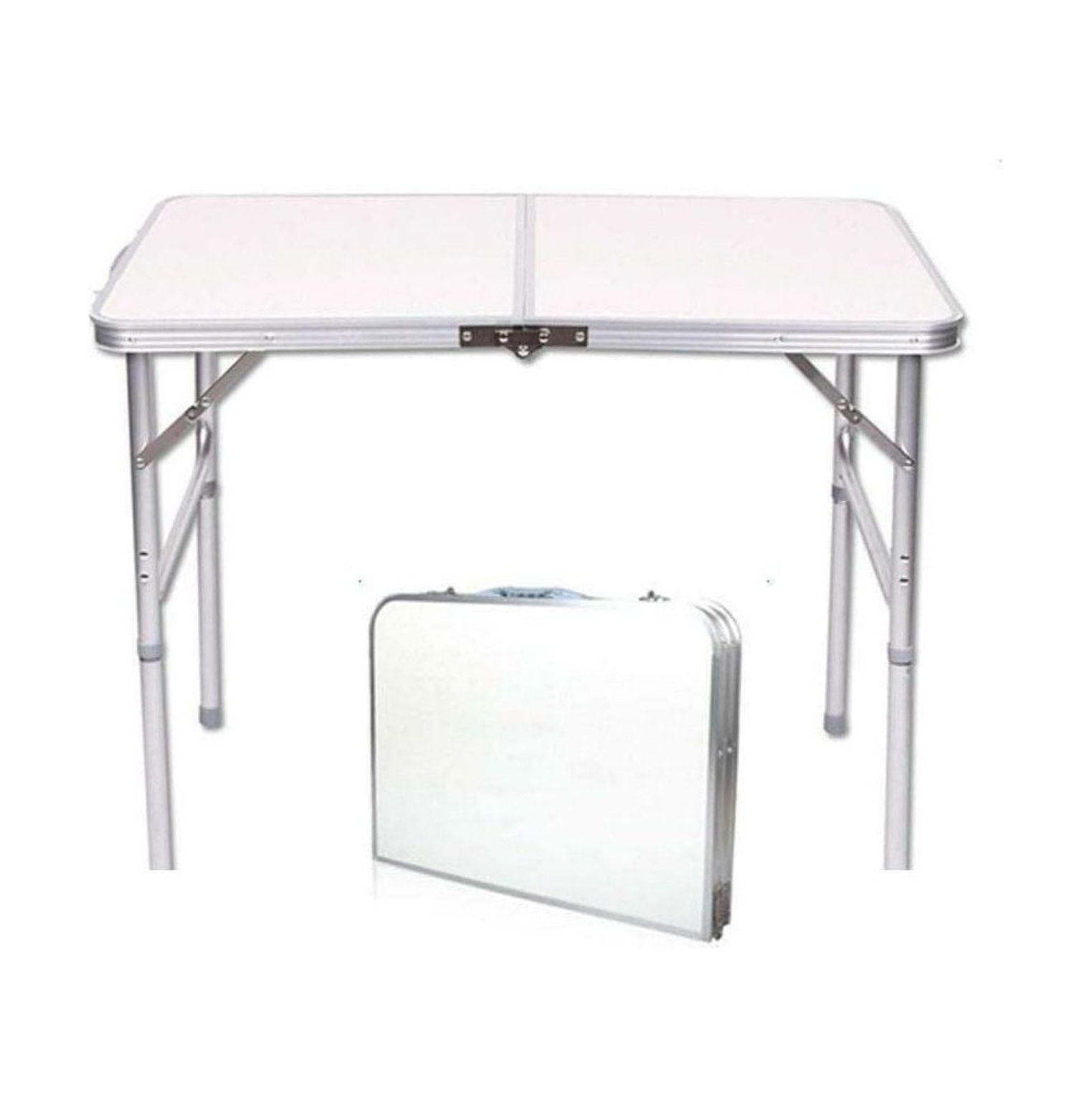 CintBllTer 4ft Aluminum Camping Folding Table Portable Office Camping