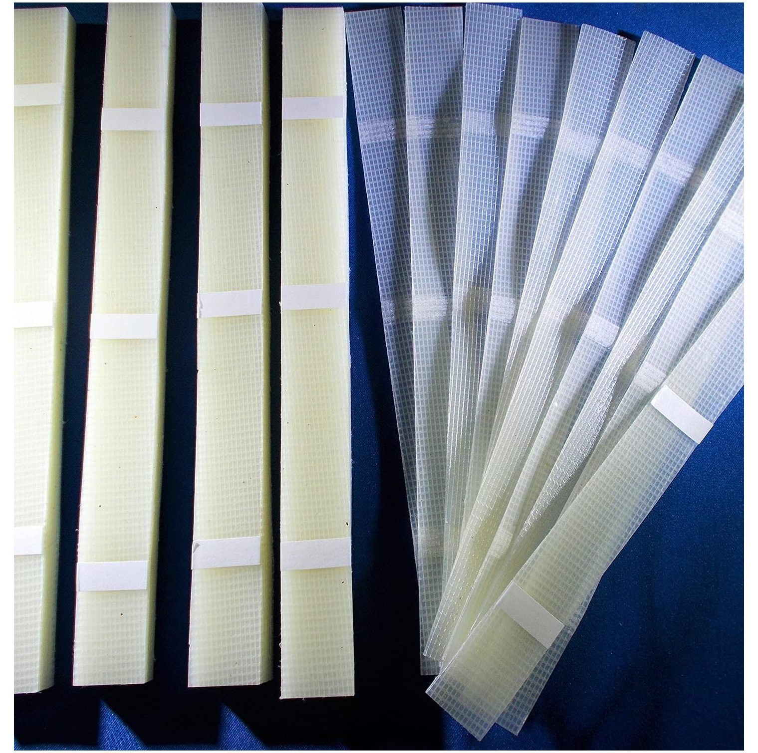 CintBllTer 50pcs 3/4" (18mm) Glue Strips with mesh Backing - 130-170 Sheet Capacity