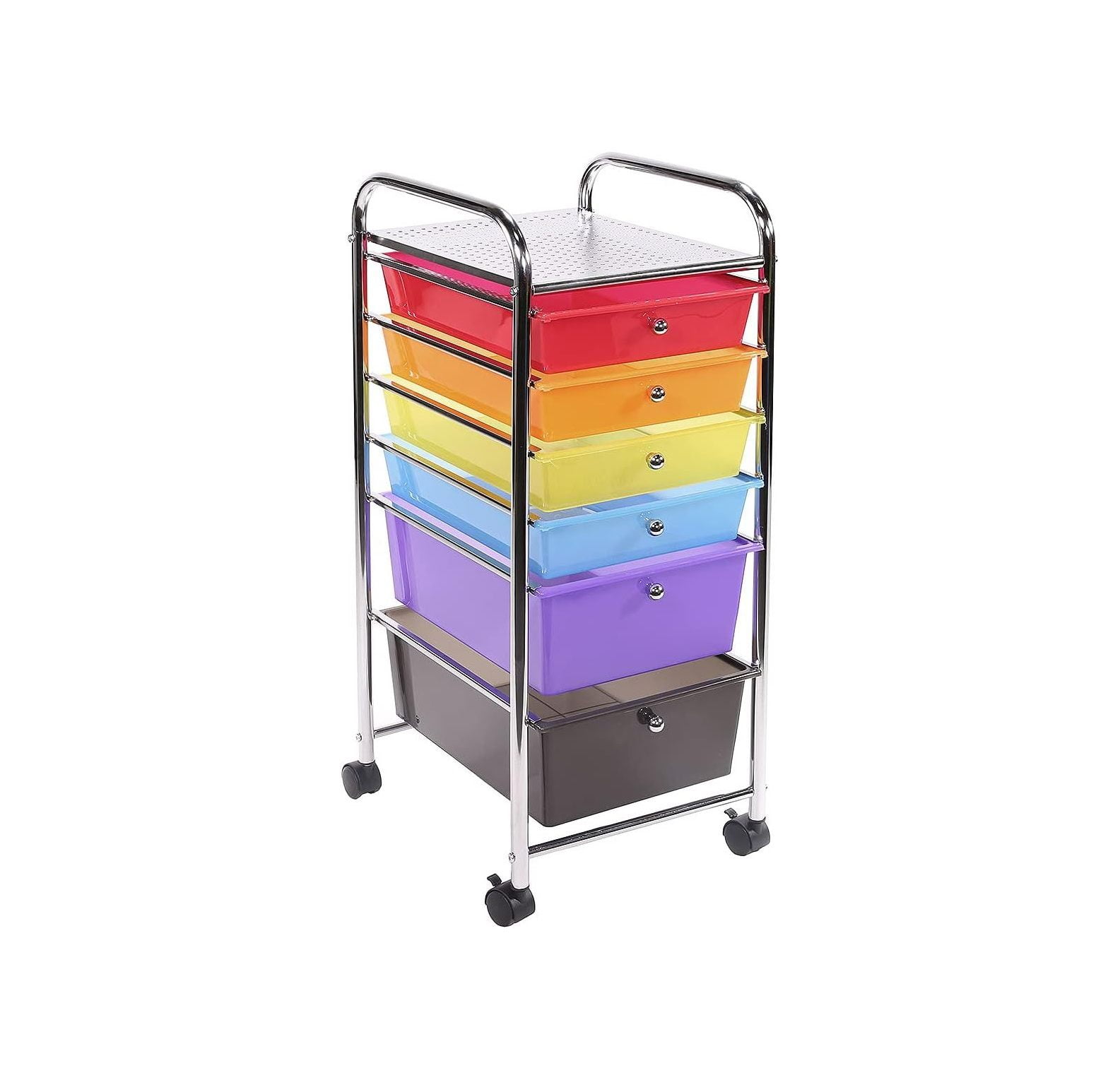 CintBllTer 6Drawer Organizer Cart Tools Office School Paper Organizer