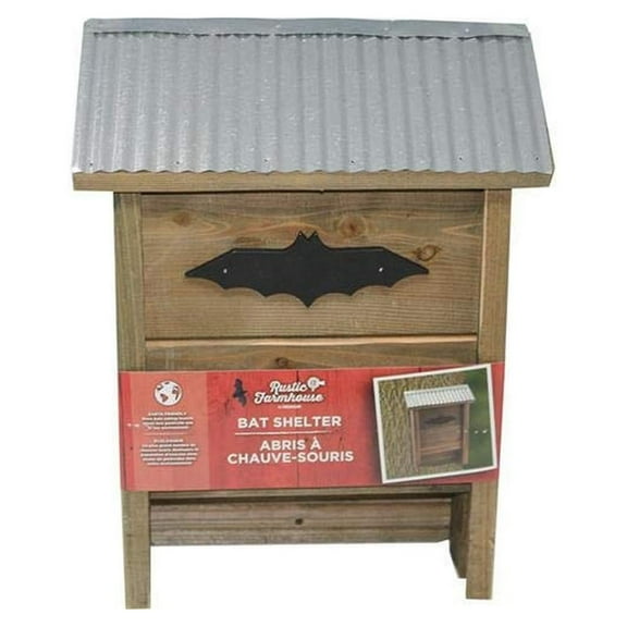 CintBllTer 991099 Rustic Farmhouse, Large Bat House, 16" H Wood