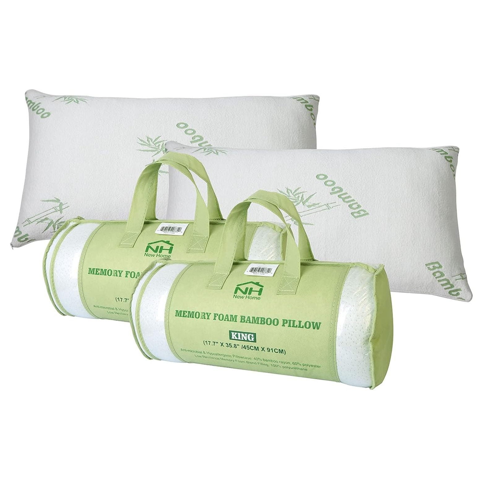 CintBllTer Bamboo Rayon Breathable with Washable Pillowcase, Premium