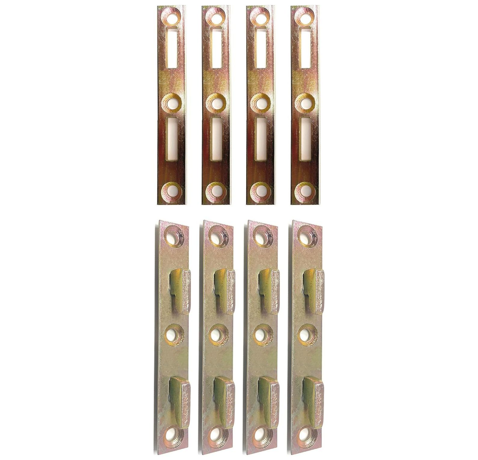 CintBllTer Bed Rail Fasteners 4" Set of 4 Bed Rail Brackets Heavy Duty