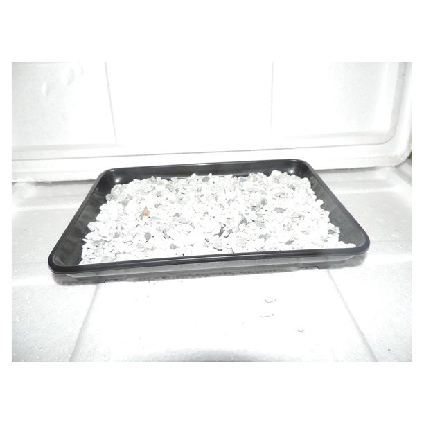 CintBllTer Bonsai Humidity Drip Tray 10" L x 7" W with Pebbles Rocks