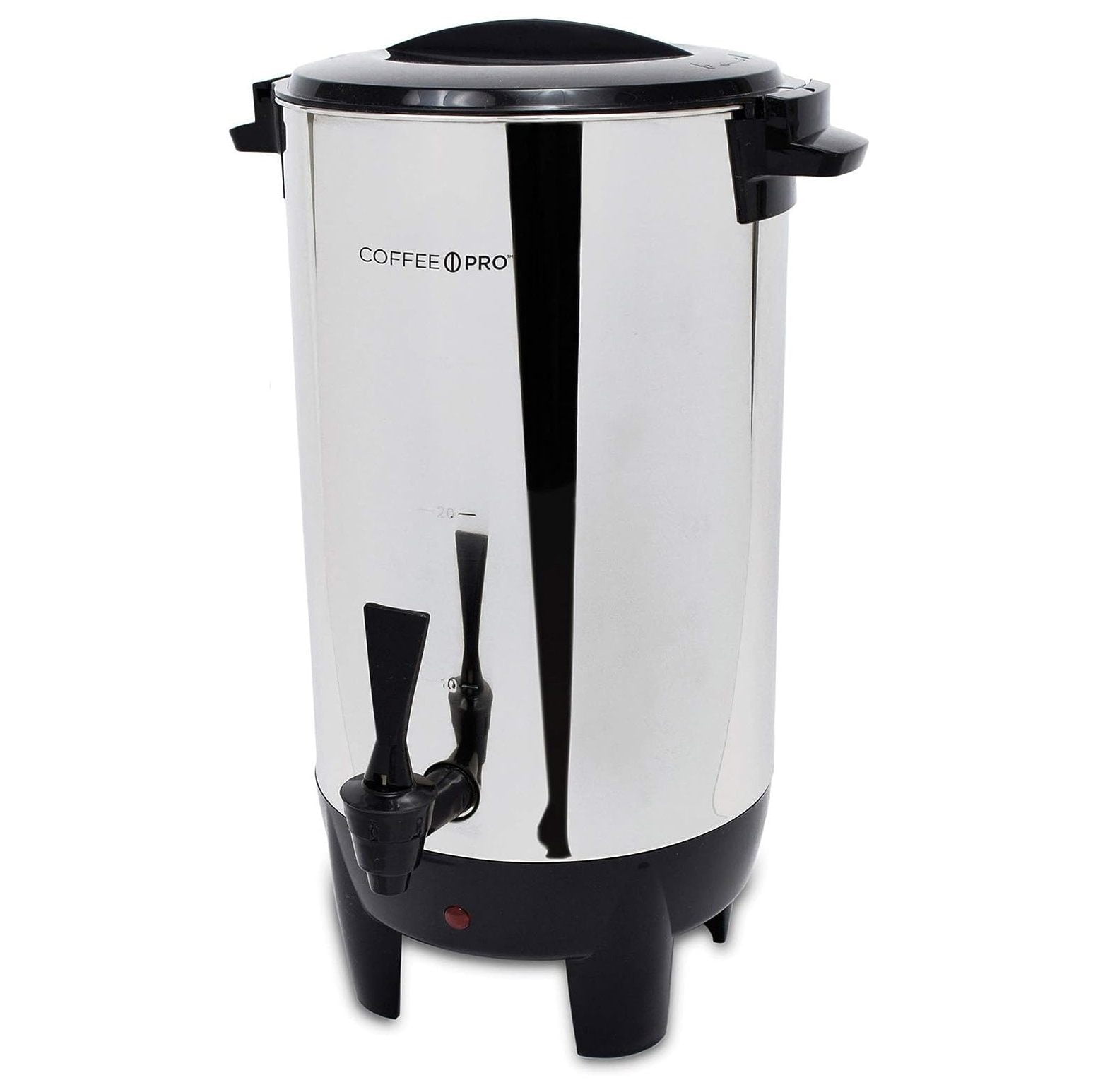 Stainless Steel 30-Cup Coffee Urn with Filter Basket