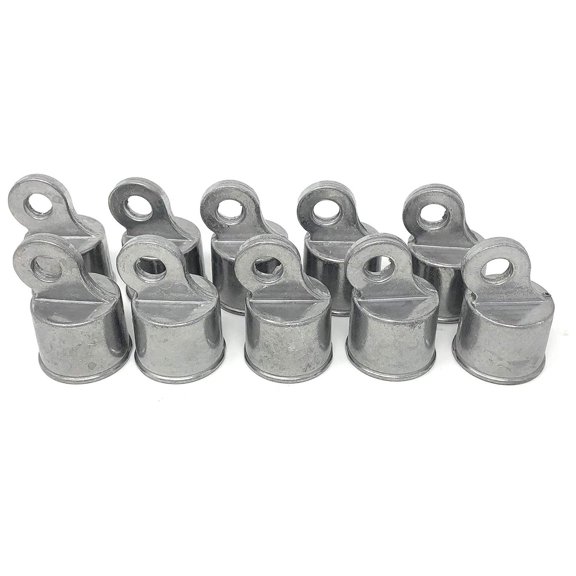 CintBllTer Chain Fence Rail Ends Aluminum 10 Pc Pack 1-3/8"