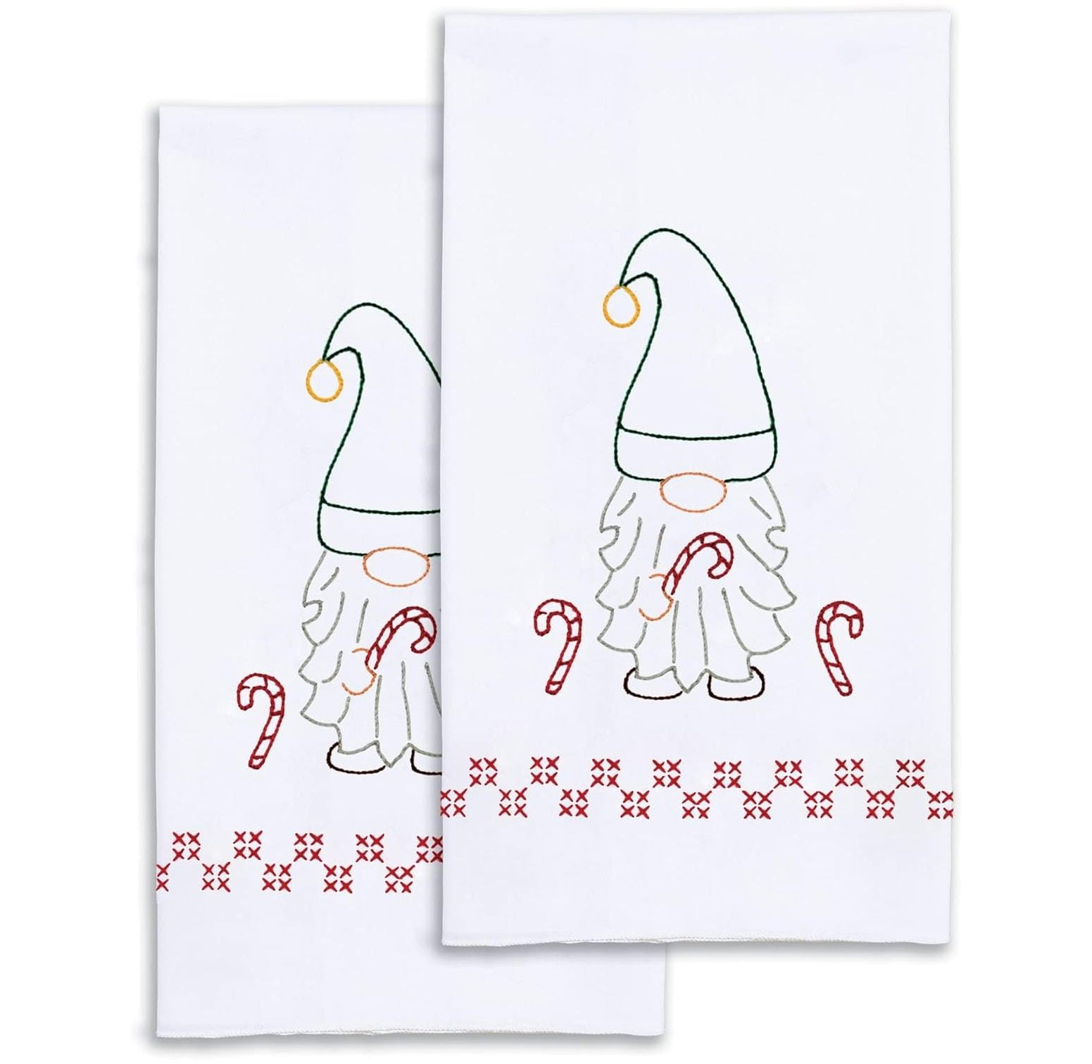 CintBllTer Christmas Gnome Hand Towel, White