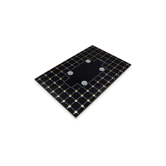CintBllTer DIN Rail Mounting Plates, 4.0" x 6.0" Plate Size, pre-drilled Holes, Black, RoHS Compliant