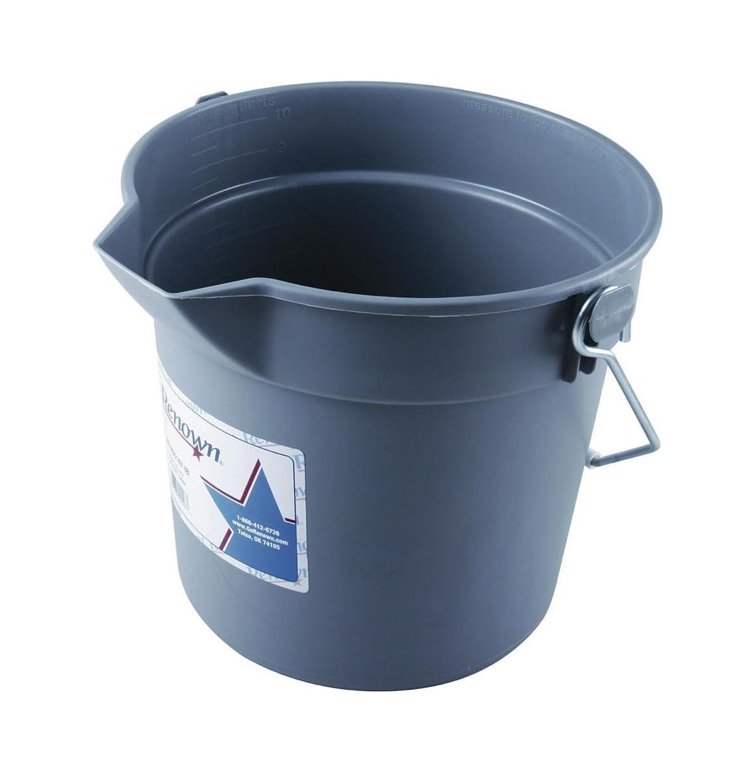 CintBllTer Deluxe Bucket, Gray, 10 Quart, HeavyDuty881747