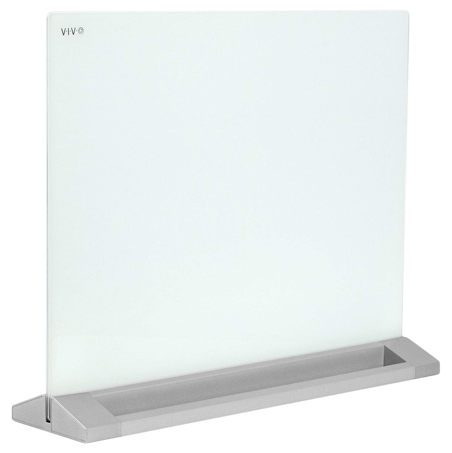 CintBllTer Freestanding Glass 23 x 19 inch Desktop Dry Erase Board, Privacy Divider, Double