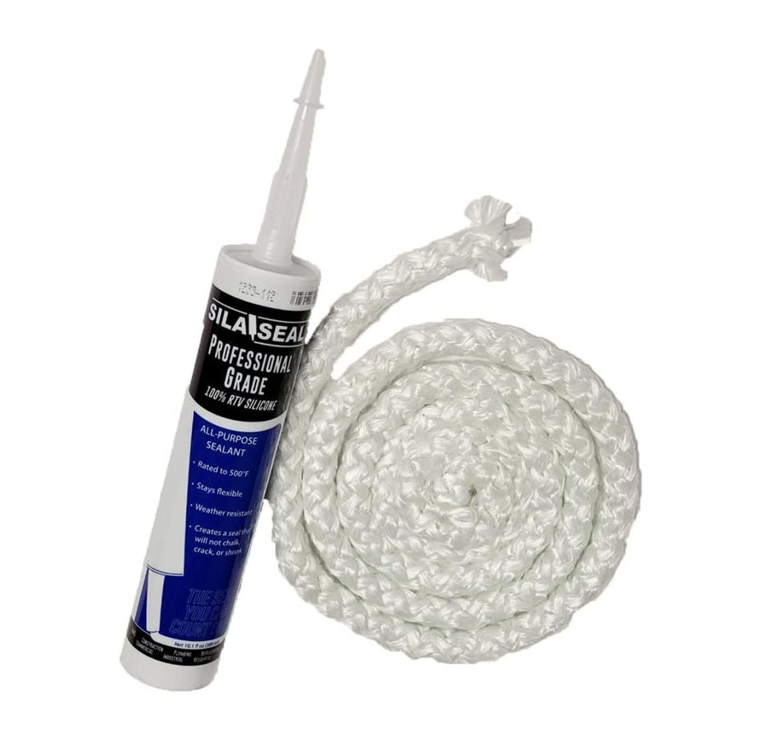 CintBllTer Hardy Boiler Outdoor Wood Furnace Door Seal Kit with RTV