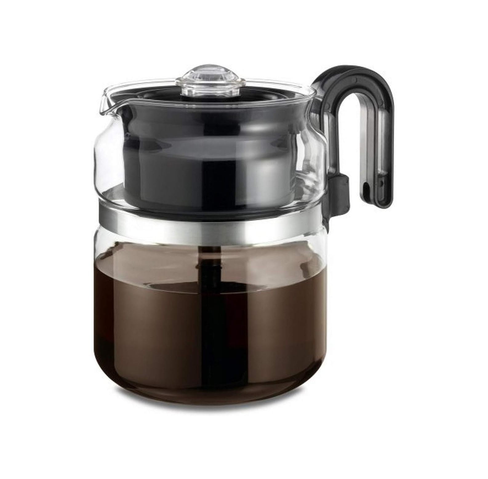 CintBllTer High End Glass Stovetop Percolator Coffee Pot Best 40 oz