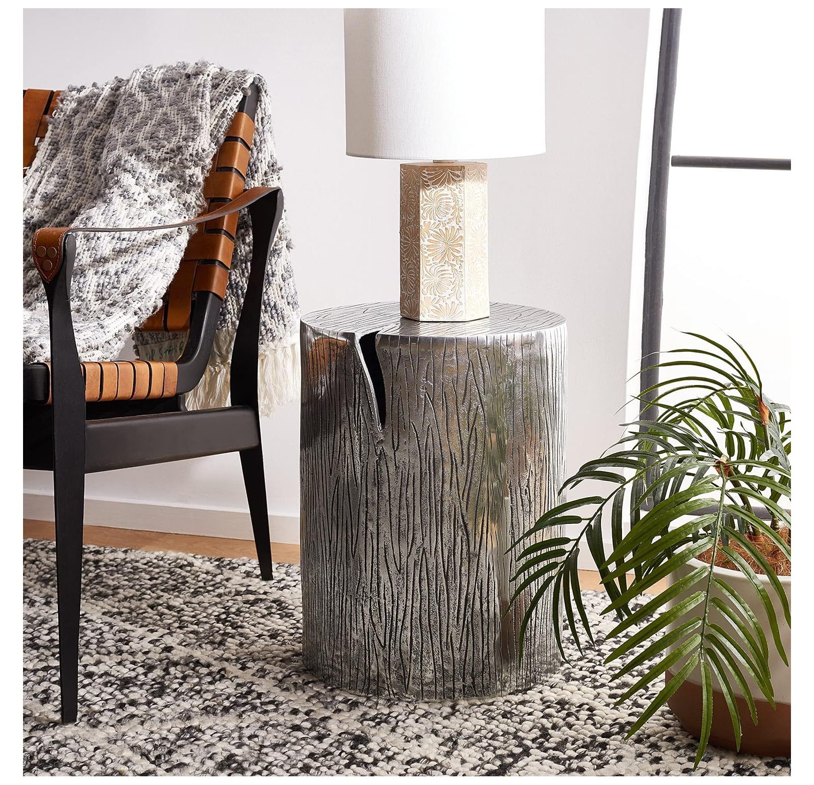 Table Forrest CintBllTer Home Collection Forrest Silver End Table - Walmart.com