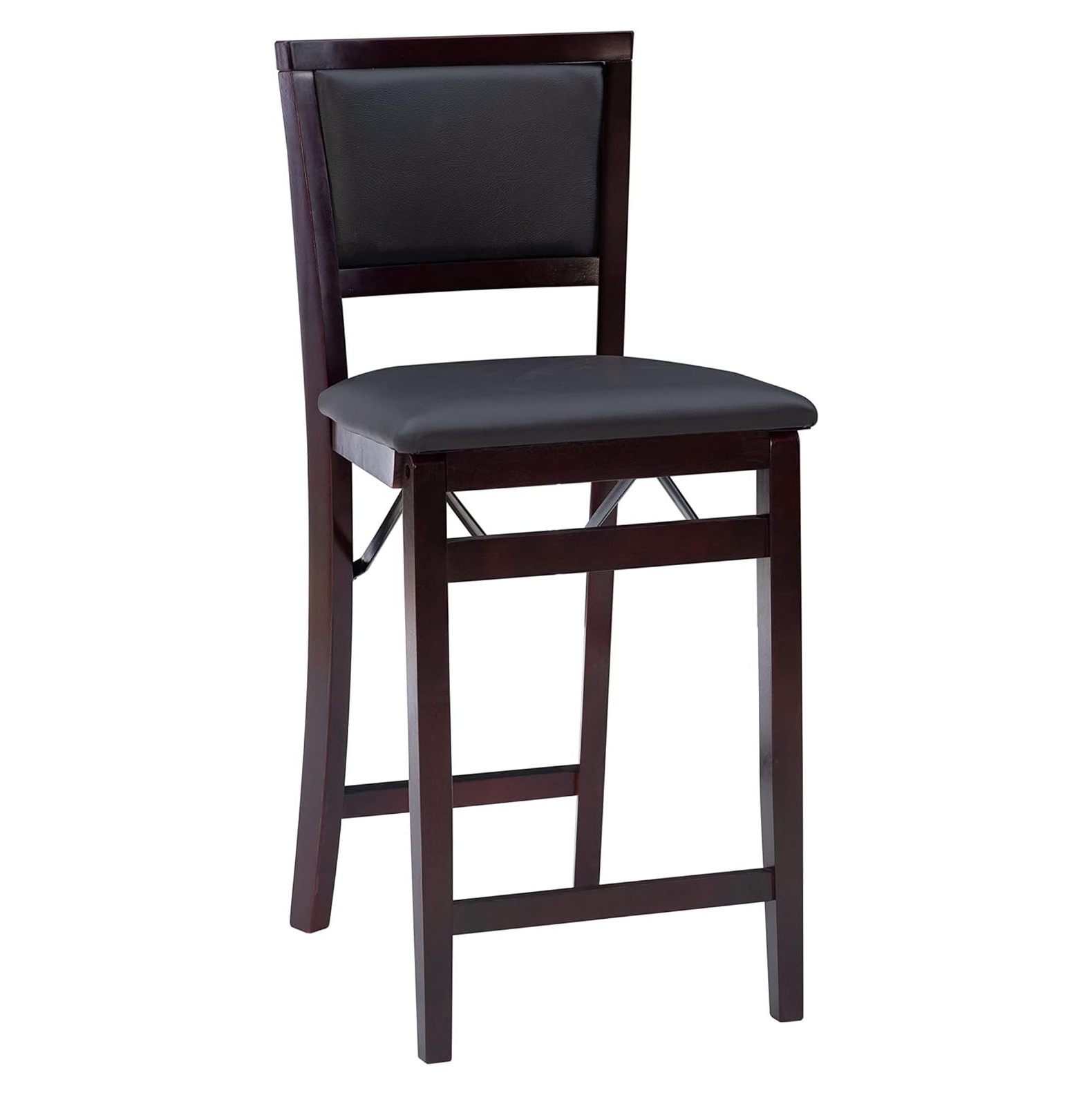 CintBllTer Home Decor Keira Pad Back Folding Counter Stool, 24Inch