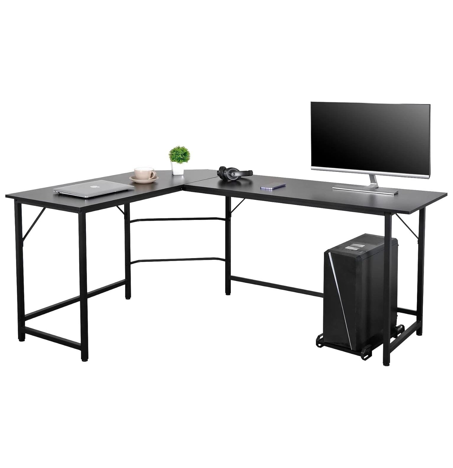 CintBllTer LShaped Office Desk Corner Computer Desk Gaming Gamer Table