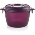thumbnail image 1 of CintBllTer Microwave Rice Cooker Purple Large 3L or 12 cup, 1 of 5