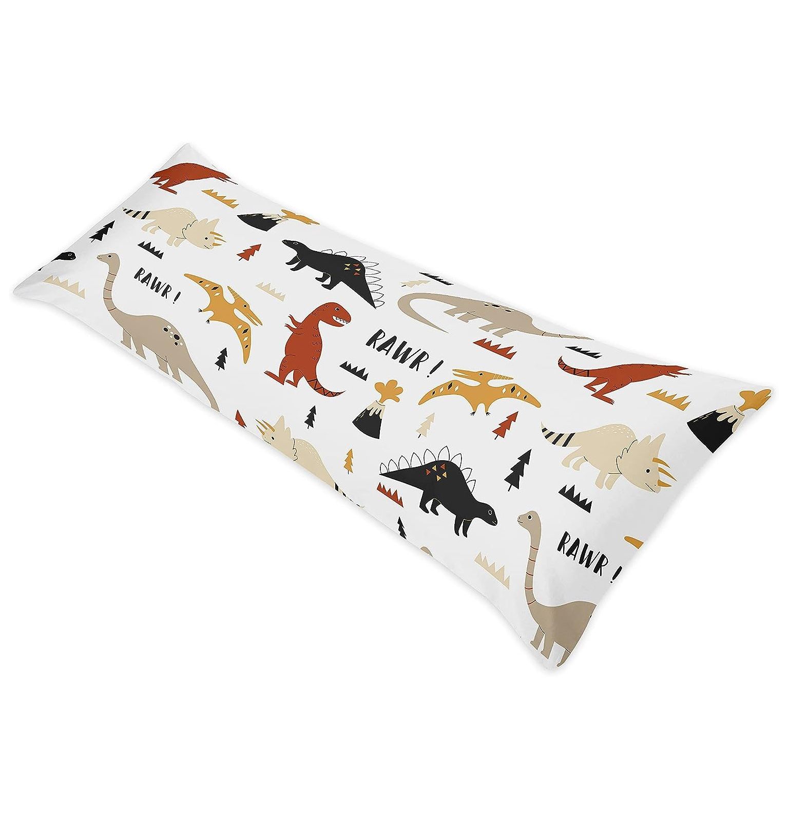 CintBllTer Mod Dino Body Pillow Case Cover (Pillow Not Included) Orange