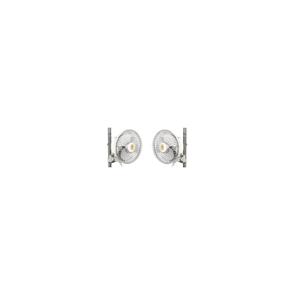 CintBllTer Monkey Fan 16W Fits 0.63" - 0.83" Inch Grow Tent Poles - 2 Pack