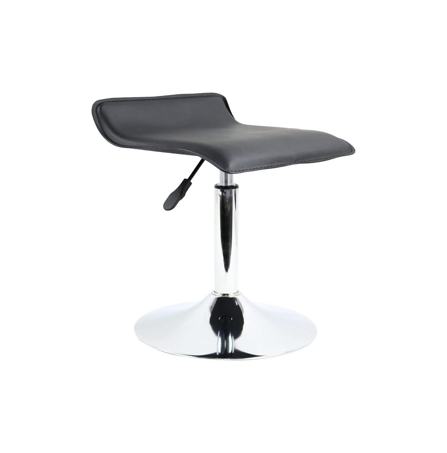 CintBllTer PU Leather Square Short Swivel Stool Standing Desk Stool
