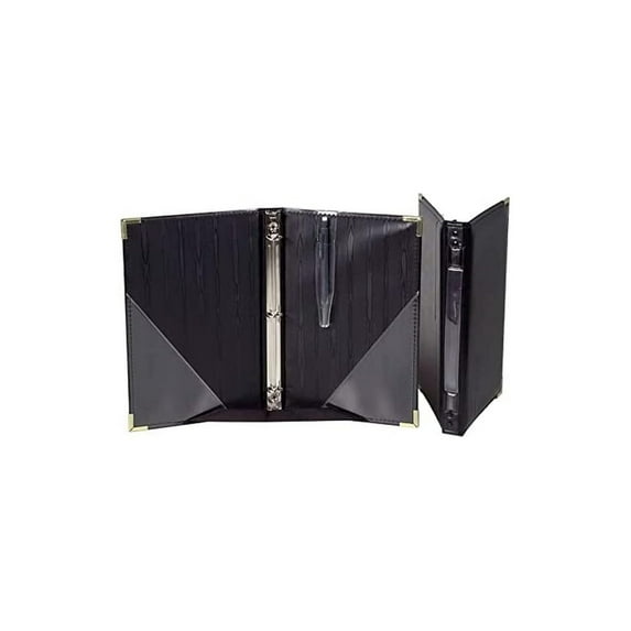 CintBllTer Premium Choral Folder 7-3/4 x 11 Octavo Size with 3-Ring Binder - Black