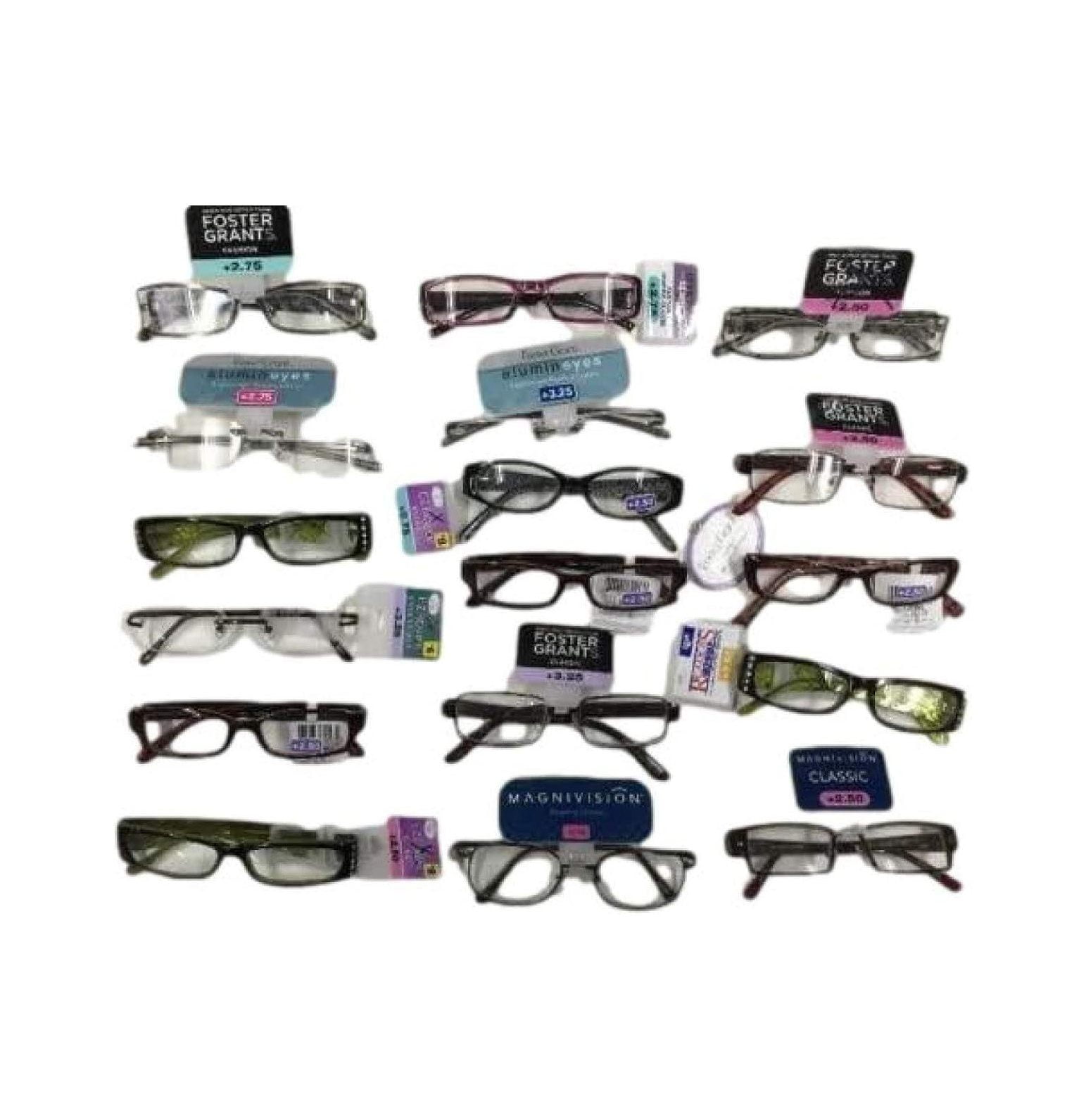 CintBllTer Reading Glasses 10 Pairs Assorted Bulk Magnivision, EZ