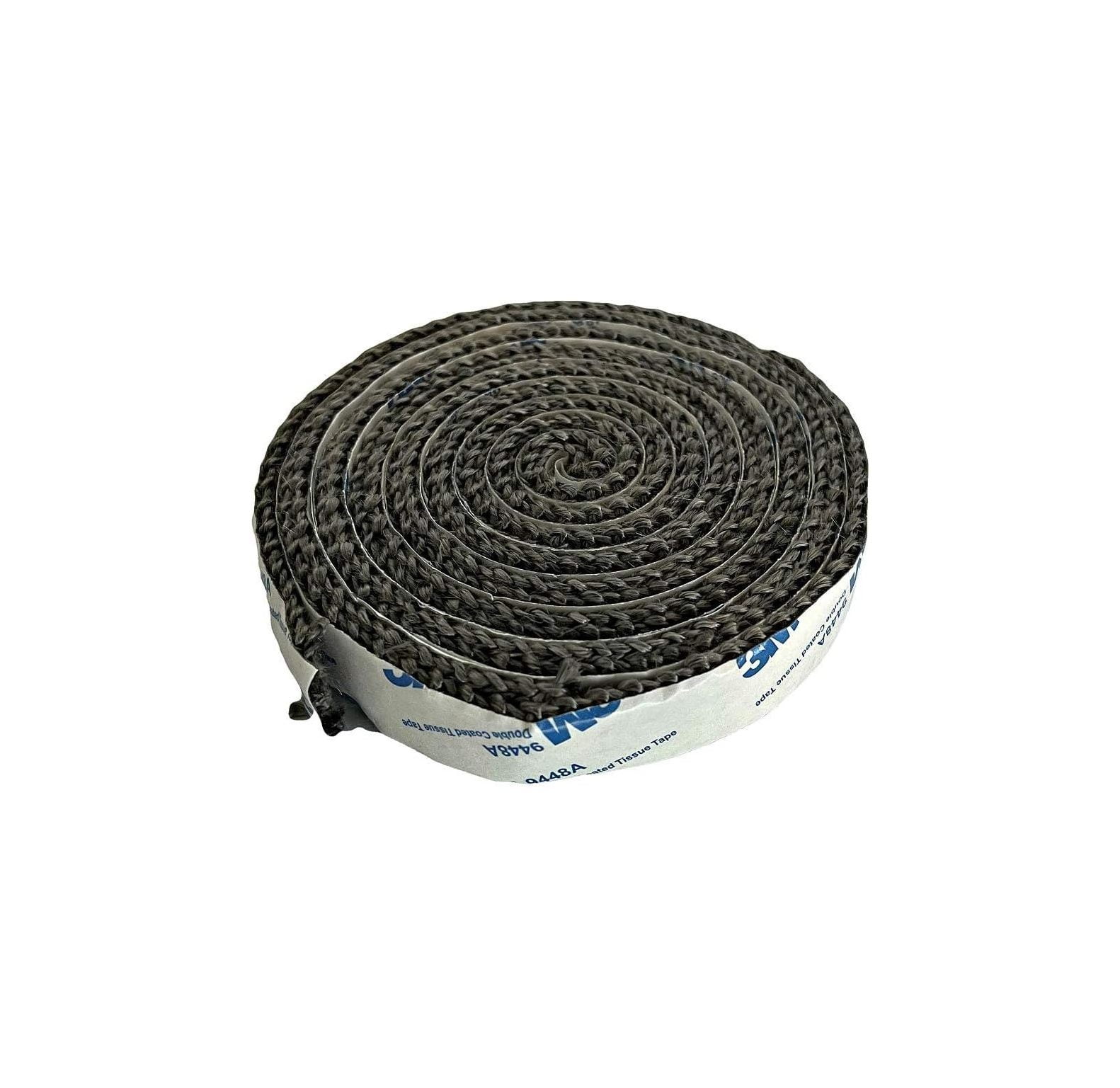 CintBllTer Replacement Stove & Fireplace Front Glass Gasket, Flat PSA, 7/8″ x 10′