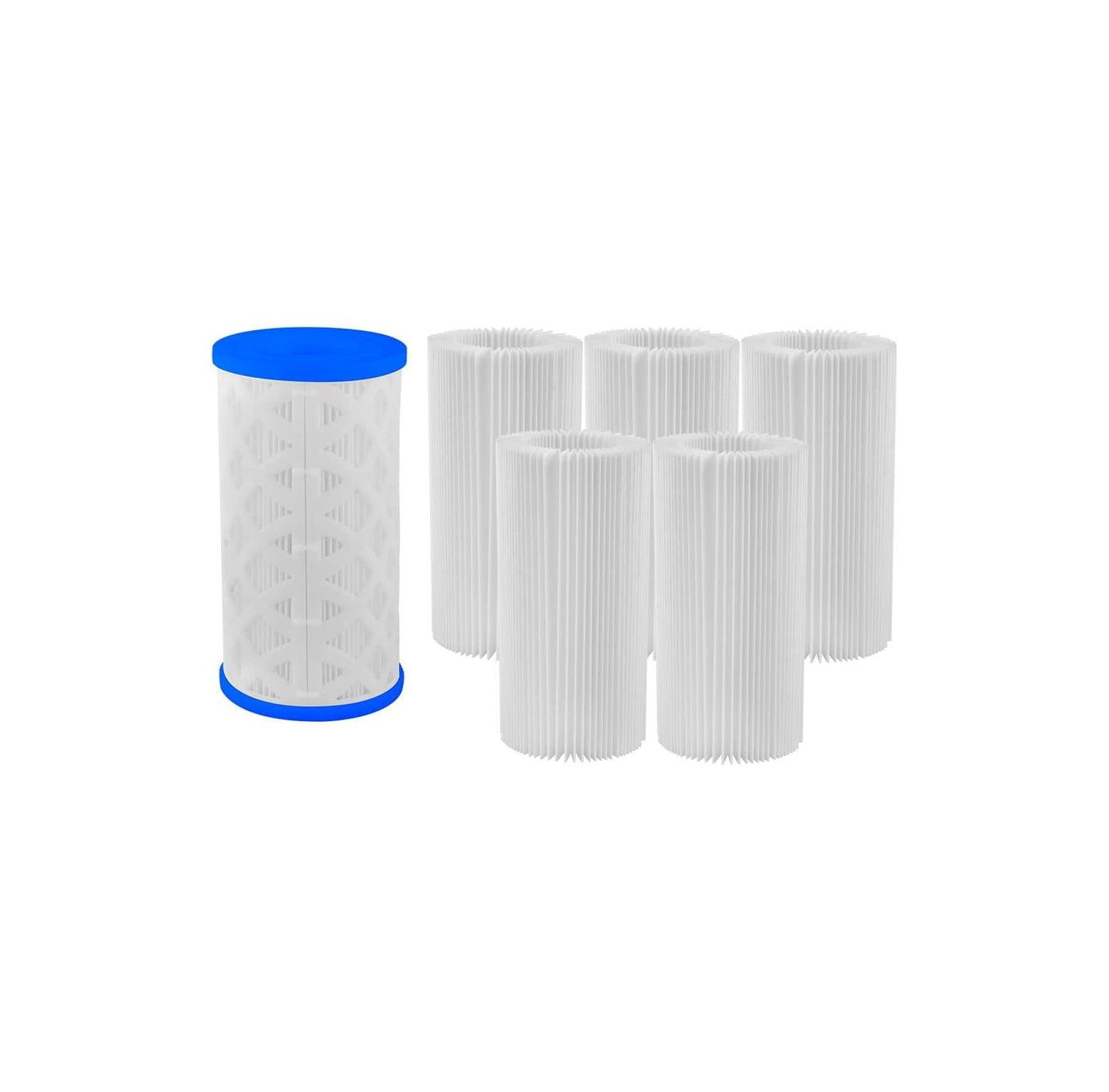 CintBllTer Reusable 5Pack Pool Filters Cartridge Type A Type C or III Replacement for Pool