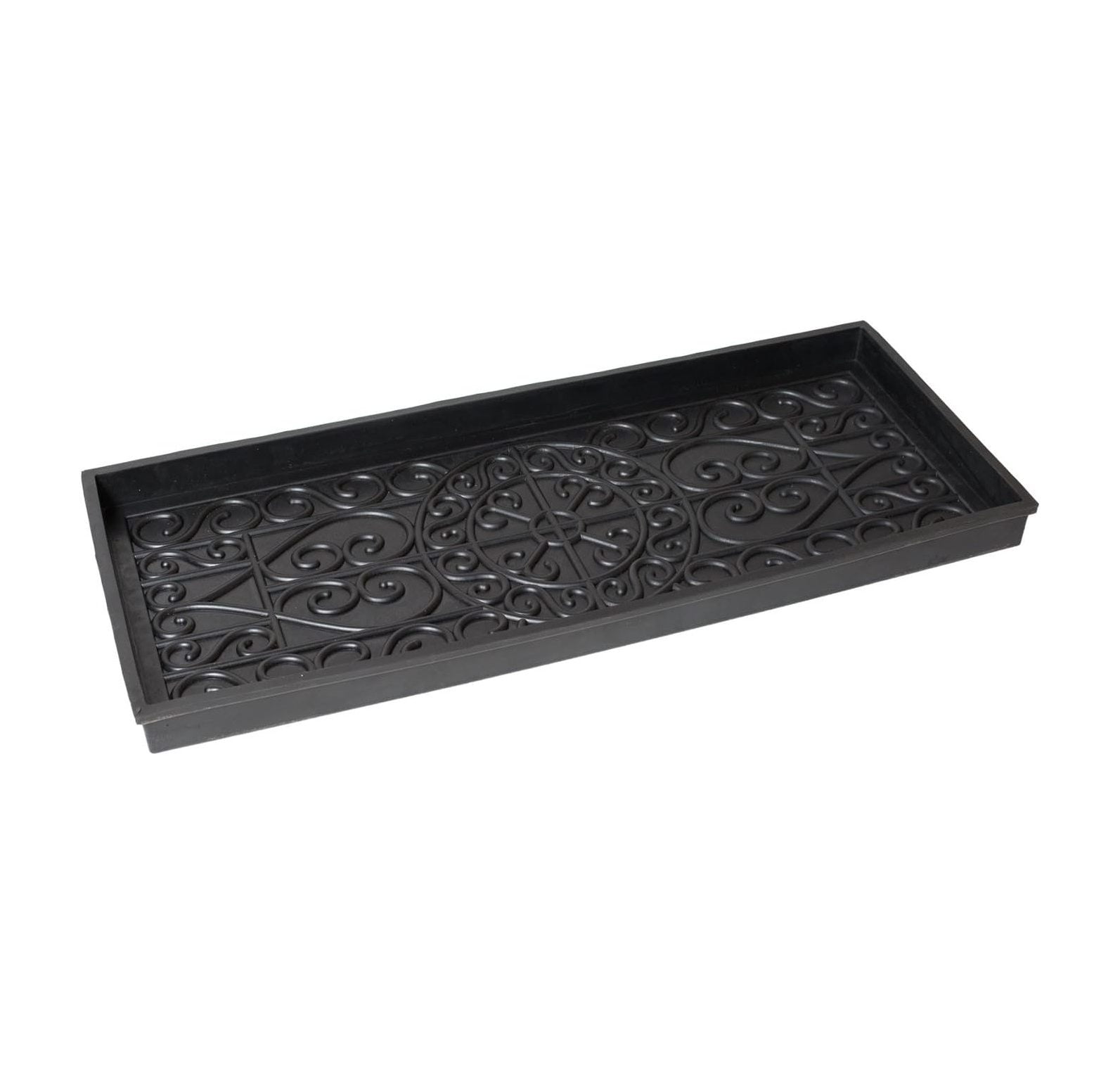 CintBllTer Rubber Boot Tray 34 inch Decorative Boot Tray for Entryway