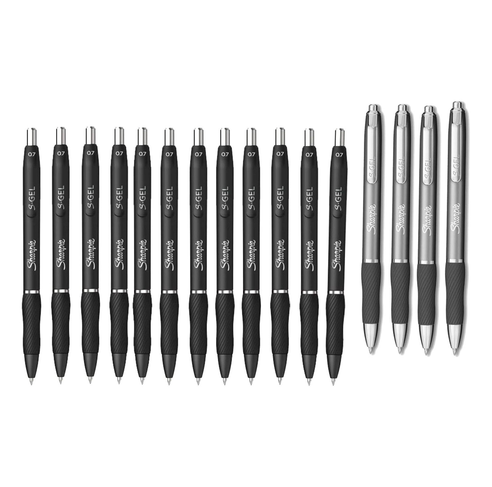 CintBllTer SGel Pens, Medium Point (0.7mm) Ultra Fine Point Black 12