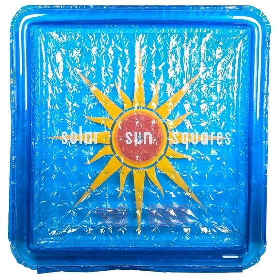 CintBllTer SSSA-SB-02 UV Resistant Above Ground Inground Swimming Pool Hot Tub Spa Heating Accessory Square Heater Solar Cover, Sunburst