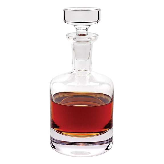 CintBllTer Spirits '' Old-Fashioned Round Whiskey Bottle Handmade Crystal Decanter 32 Oz