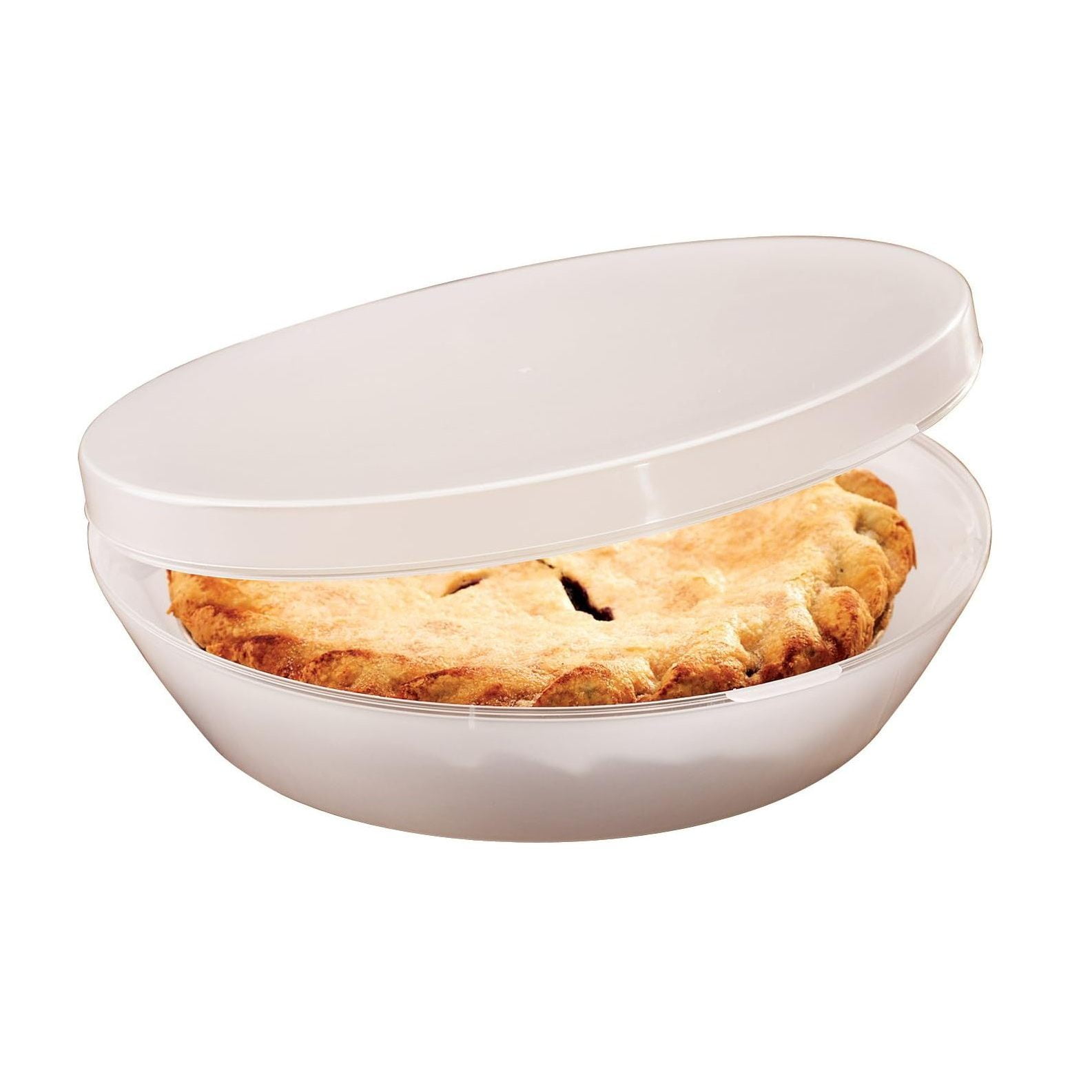 CintBllTer Stay Pie Keeper with Hinged Lid, Universal Storage Container