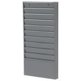 thumbnail image 1 of CintBllTer Steel Medical Chart Hanging Wall File Holder, 10 Pockets, Gray, 1 of 3
