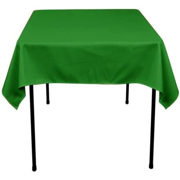 CintBllTer Tablecloth Polyester Square 54 Inch (Kelly Green)