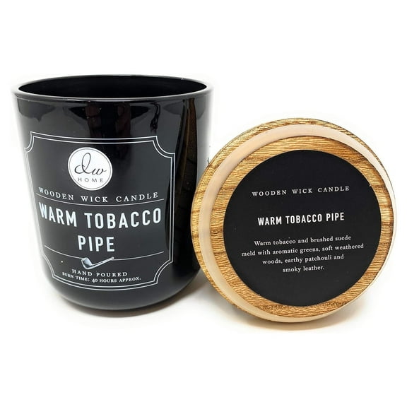 CintBllTer Warm TOACCO Pipe Wooden Wick Candle 11.5 Ounces