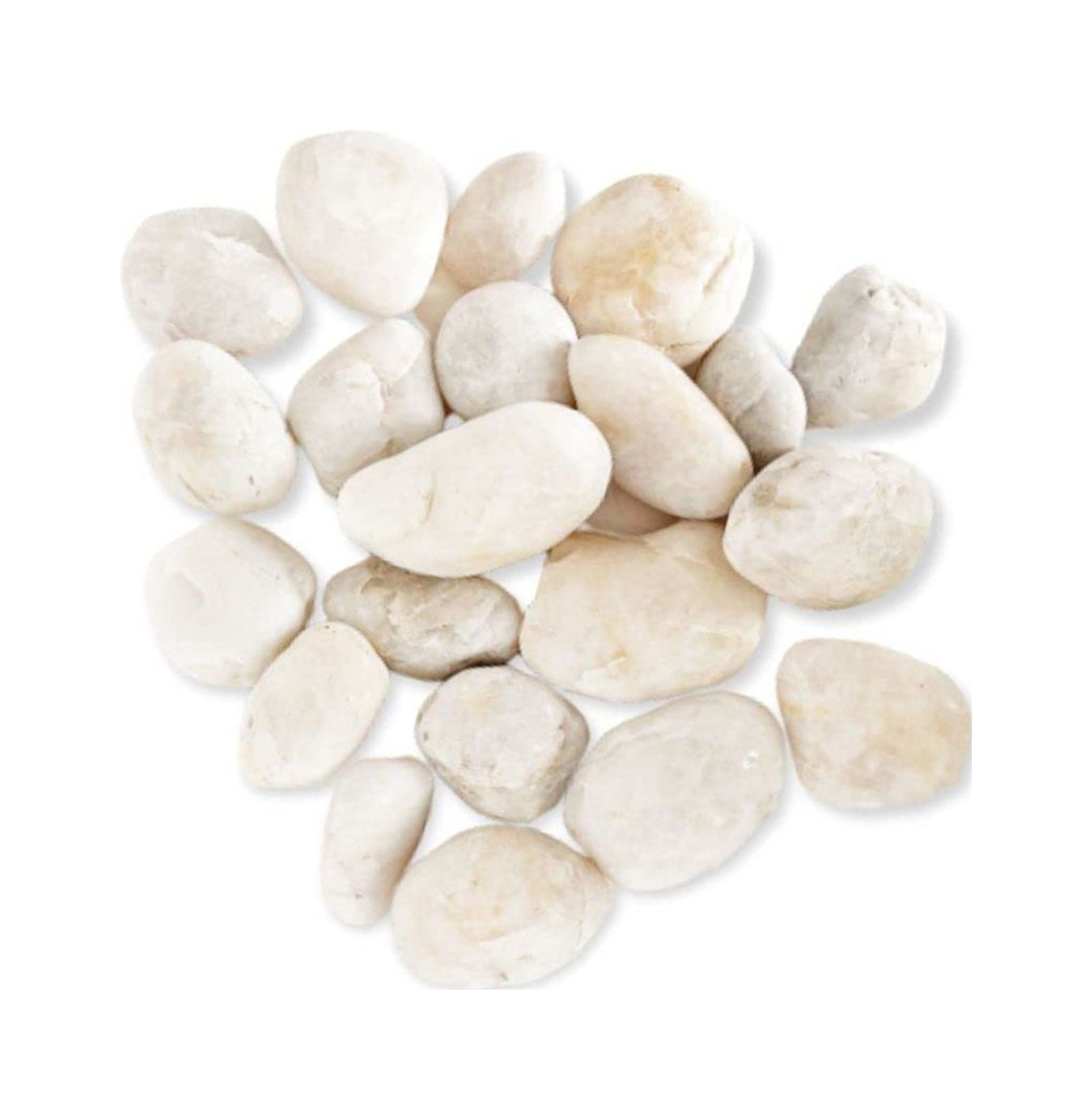 Whitewashed Rocks Cintbllter River Rocks White Polished Stones (5 lb) - Walmart Business ...