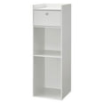 thumbnail image 1 of CintBllTer Yak About It Extra Tall Bookcase Table - White, 1 of 7