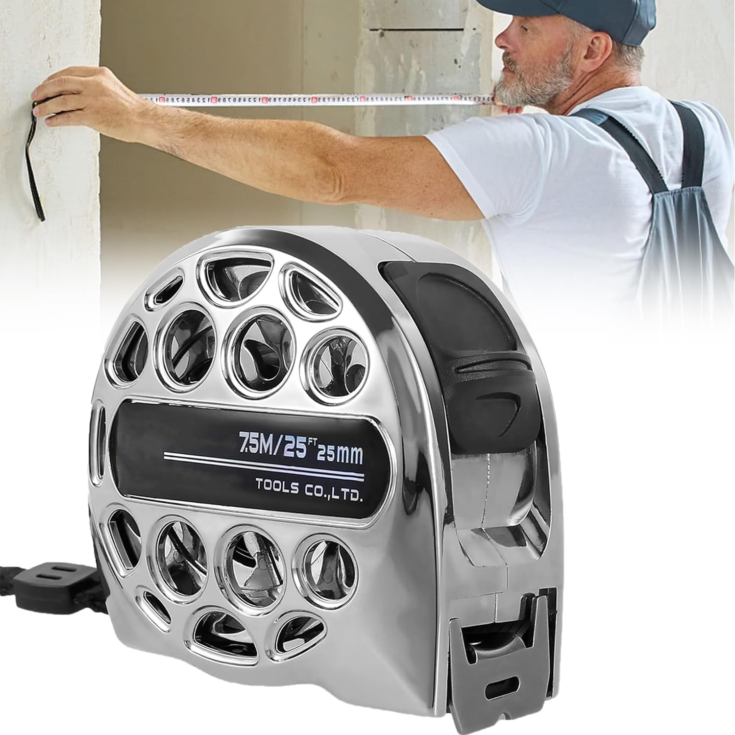 Cinta Metrica De Acero Inoxidable, Measuring Tape, Hollow Retractable ...