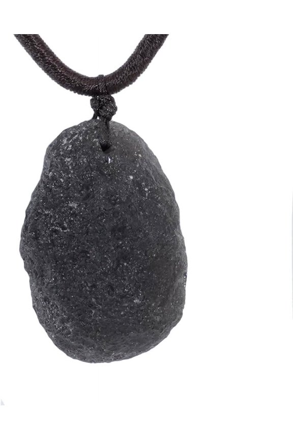 Cintamani Saffordite Stone Necklace,Saffordite Meteorite,Irregular Shape