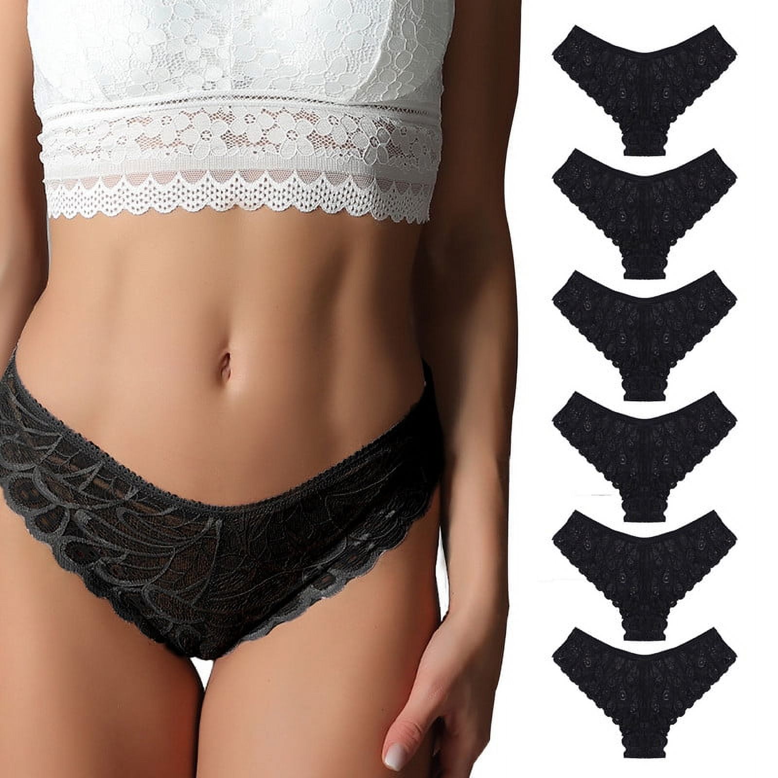Cinvik Lace Underwear for Women Breathable Plus Size Thongs Sex