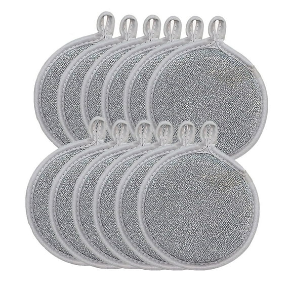 Cinvoph 10 Pack Scrub Sponges for Kitchen Non-Scratch Sponge with Heavy Duty Scouring Power Multiuse Fast Cleaning Scrubber for Dishes, Pans, Pots and Hard Stains 5"x5"x1"