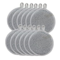 Cinvoph 10 Pack Scrub Sponges for Kitchen Non-Scratch Sponge with Heavy Duty Scouring Power Multiuse Fast Cleaning Scrubber for Dishes, Pans, Pots and Hard Stains 5"x5"x1"
