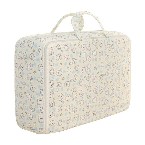 Cinvoph 10"x28"x20" Soft Large Storage Bags with Zippers & Carrying Handles, Storage for Pillows, Quilt, Blankets and Comforter