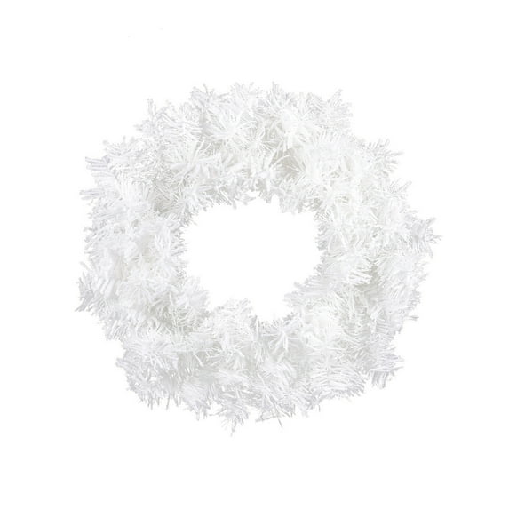 Cinvoph 12" Artificial Christmas Blossoms Wreaths for Front Door Exquisite Wreath for Wedding Home Centerpiece Window Indoor Outdoor Christmas Decorations, White