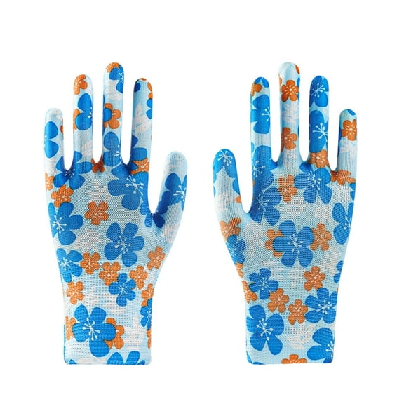 Cinvoph 12 Pair Gardening Gloves for Women Ladies Breathable Coated Multi-purposes for Yard Garden Outdoor Indoor, 4.7"x8.6"