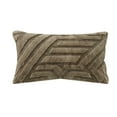 thumbnail image 1 of Cinvoph 12"x20" Decorative Christmas Throw Pillow Covers for Couch Bed Livingroom Throw Pllows Broadside Striped Patchwork Soft Pillowcases, Brown, 1 of 6