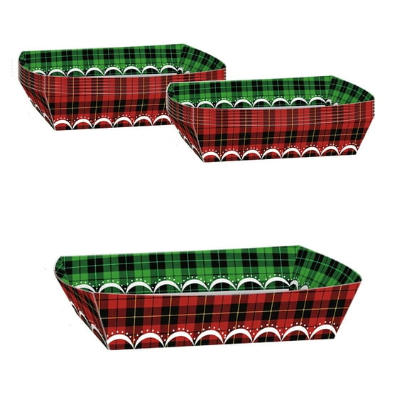 Cinvoph 12pcs Disposable Paper Boats Food Tray Durable Greaseproof Paper Tray for Snack, Candy, Tortilla & Popcorn Food Container for Family Gatherings Party Snack